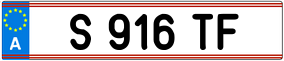 Trailer License Plate